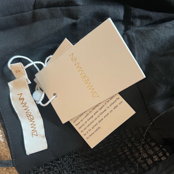 Zimmermann HYPNOTIC V NECK MIDI DRESS size 2 large - Picture 4 of 4